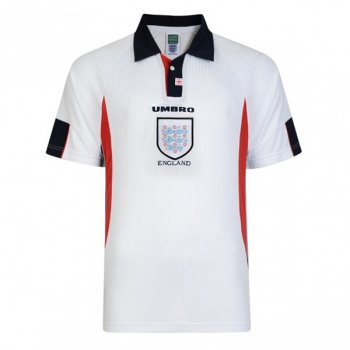 1998 World Cup England Home Retro Soccer Jersey