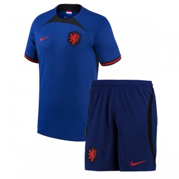 2022 Netherlands Away World Cup Jersey Kids Kit