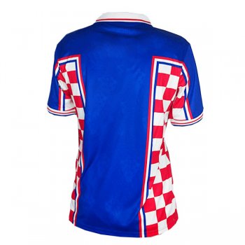 1998 Croatia Away Blue Retro Jersey Shirt