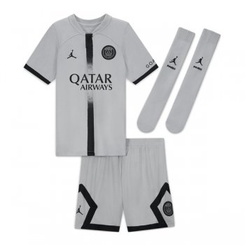 22-23 PSG Away Soccer Jersey Kids Full Kit