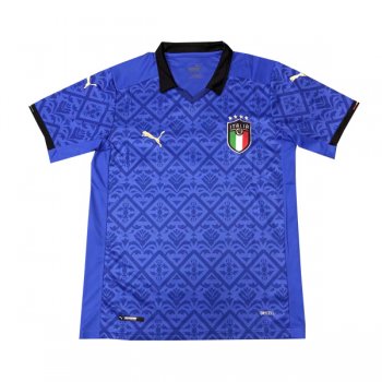 2020 Italy Home Blue Soccer Jersey Shirt