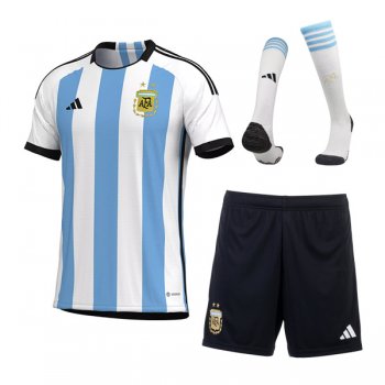 2022 Argentina World Cup Home Jersey Men Full Kit