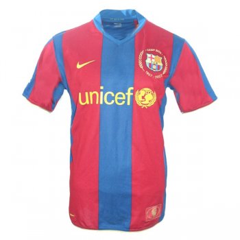 2007-2008 Barcelona Home Red&Blue Retro Jersey Shirt