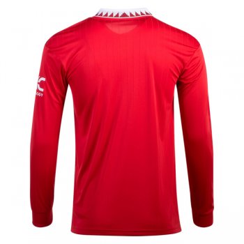 22-23 Manchester United Home Long Sleeve Jersey