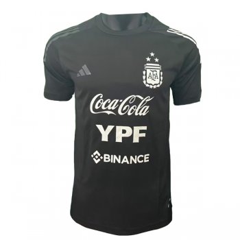 2023 Argentina Pre Match Jersey Black 3 Star