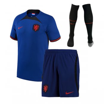 2022 Netherlands Away World Cup Jersey Kids Full Kit