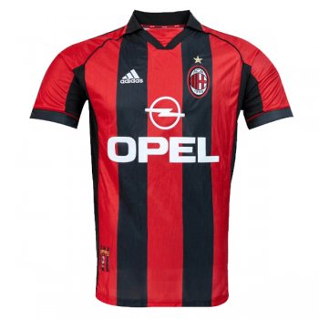 1998-2000 AC Milan Home Retro Football Shirt