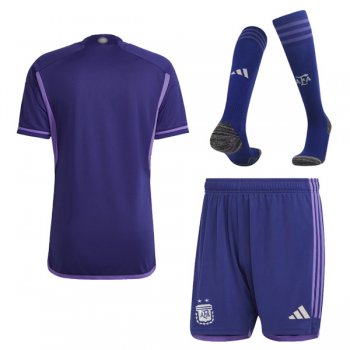 2022 Argentina World Cup Away Jersey Men Full Kit