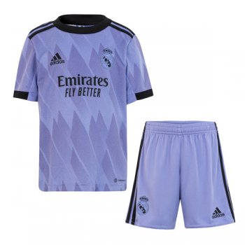 22-23 Real Madrid Away Kids Jersey