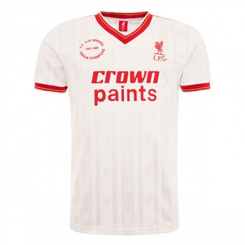 1985-1986 Liverpool Third White Retro Jersey