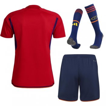 2022 Spain Home World Cup Jersey Men Full Kit