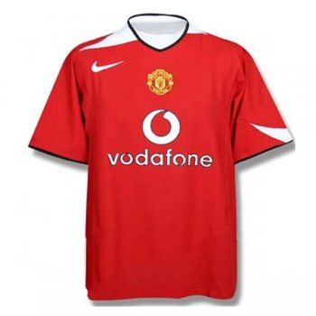 2004-2006 Manchester United Home Red Retro Jersey Shirt