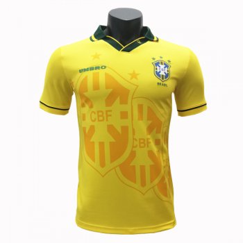 1994 Brazil Home Retro Soccer Jersey