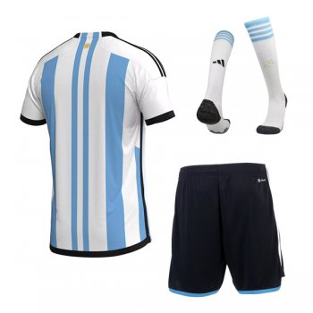 2022 Argentina World Cup Home Jersey Men Full Kit
