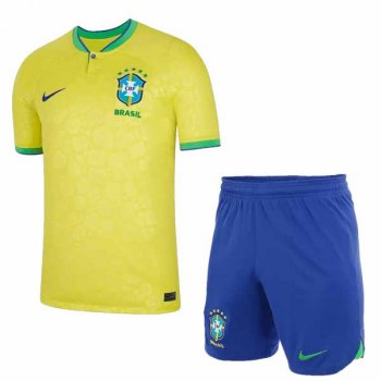 2022 Brazil Home World Cup Jersey Men Kit