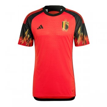 2022 Belgium Home World Cup Authentic Jersey (Player Version)