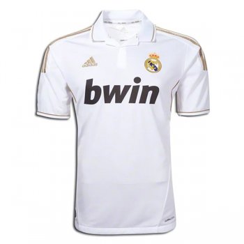2011-2012 Real Madrid Home White Retro Soccer Jersey Shirt