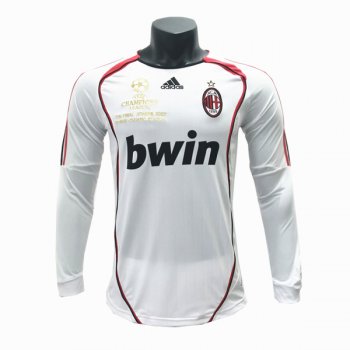 2006-2007 AC Milan Away Long Sleeve Retro Jersey Vintage Shirt