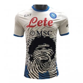 21-22 Napoli Pay Tribute Maradona Limited Jersey White