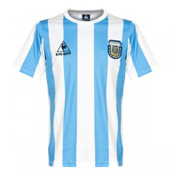 1986 Argentina Blue&White Home Retro Jersey Shirt