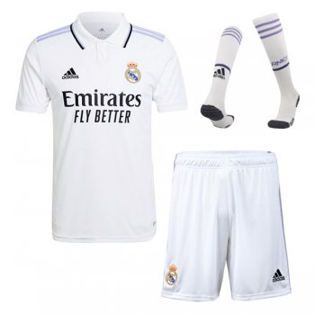 22-23 Real Madrid Home Full Kit(Shirt + Short + Sock)