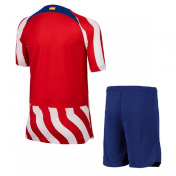 22-23 Atletico Madrid Home Jersey Kids Kit