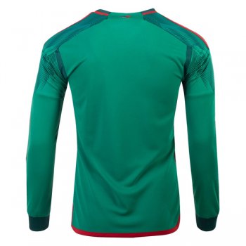 2022 Mexico Home World Cup Long Sleeve Jersey