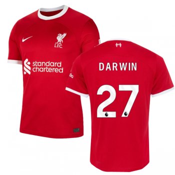 23-24 Liverpool Home Jersey DARWIN 27 EPL Print