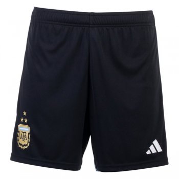 2022 Argentina Home Soccer Short Black 3 Star