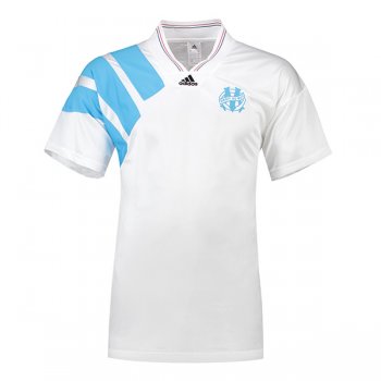 1992-1993 Olympique de Marseille Home White Retro Jersey