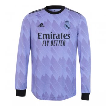 22-23 Real Madrid Away Long Sleeve Jersey