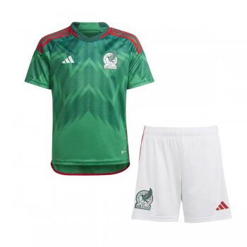 2022 Mexico Home World Cup Jersey Kids Kit