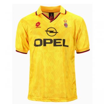 1995-1996 AC Milan Third Retro Vintage Jersey Yellow