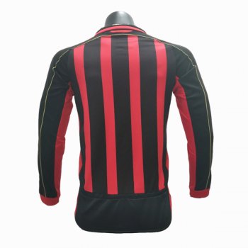 2006-2007 AC Milan Home Long Sleeve Retro Vintage Shirt