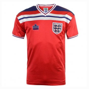 1980-1982 England Away Red Retro Jersey