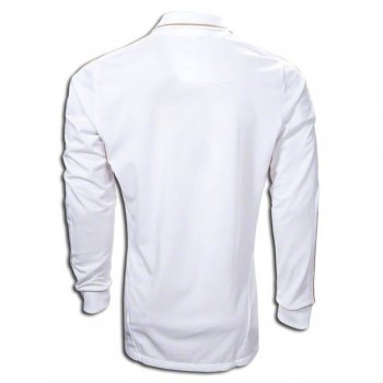 2011-2012 Real Madrid Home White Long Sleeve Retro Jersey