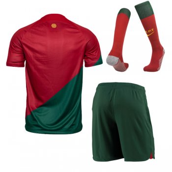 2022 Portugal Home World Cup Jersey Men Full Kit