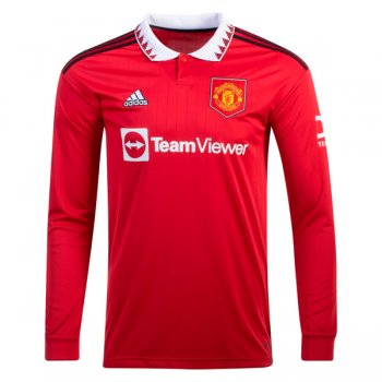 22-23 Manchester United Home Long Sleeve Jersey