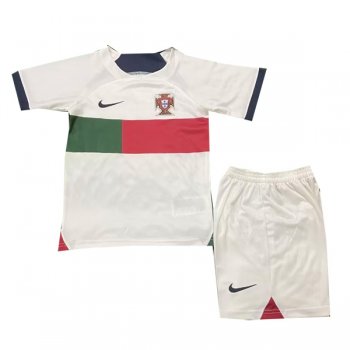 2022 Portugal Away World Cup Jersey Kids Kit