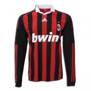 2009-2010 AC Milan Long Sleeve Retro Jersey