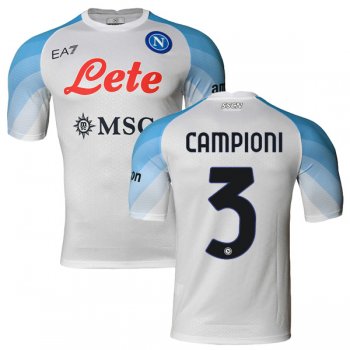 22-23 Napoli Away Jersey Campioni #3 Print