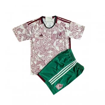 2022 Mexico Away World Cup Jersey Kids Kit