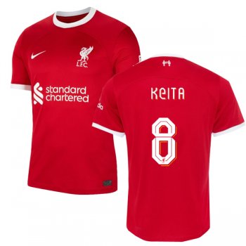 23-24 Liverpool Home Jersey KEITA 8 Cup Print