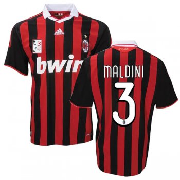 2009-2010 AC Milan Maldini #3 Retirement Special Retro Jersey