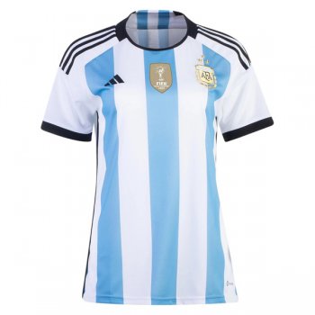 2022 Argentina Champion Version Home Women Jersey Third Star