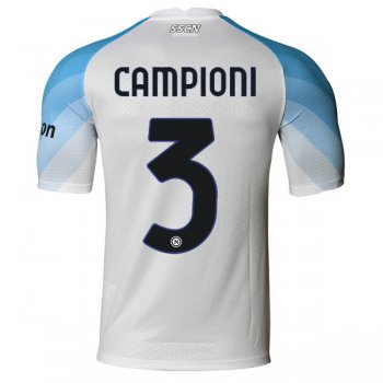 22-23 Napoli Away Jersey Campioni #3 Print