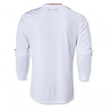 2013-2014 Real Madrid UCL Final Home Long Sleeve Retro Jersey