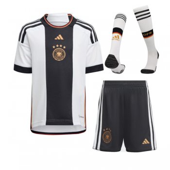 2022 Germany Home World Cup Jersey Kids Full Kit