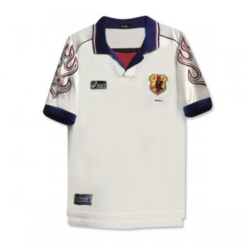 1998 Japan Away White Retro Soccer Jersey