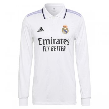 22-23 Real Madrid Home Long Sleeve Jersey